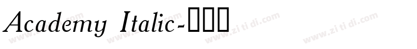 Academy Italic字体转换